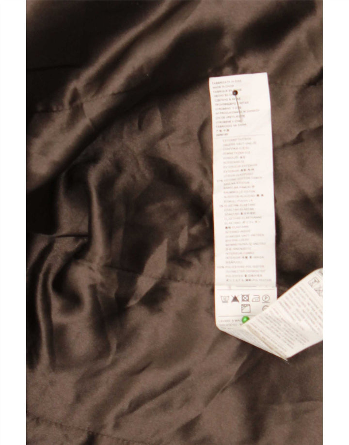 Benetton Womens Bomber Jacket IT 46 Large Grey Cotton