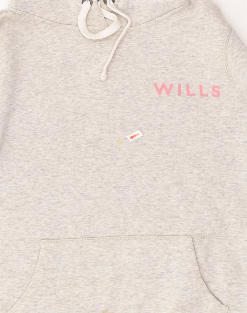 JACK WILLS Womens Hoodie Jumper UK 10 Small Grey Cotton | Vintage Jack Wills | Thrift | Second-Hand Jack Wills | Used Clothing | Messina Hembry 