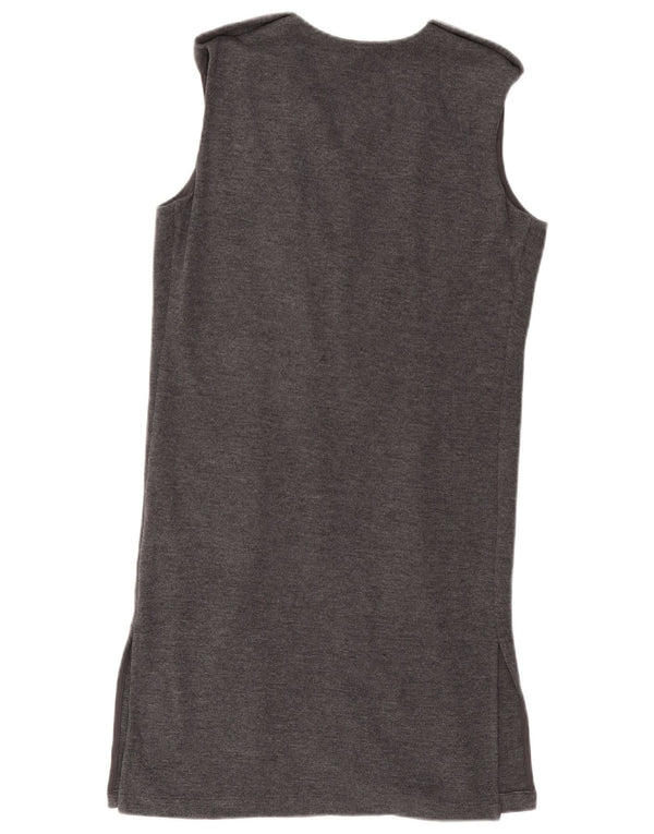 MARKS & SPENCER Womens Sleeveless Cardigan Sweater UK 8 Small  Grey