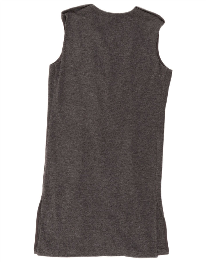 MARKS & SPENCER Womens Sleeveless Cardigan Sweater UK 8 Small  Grey