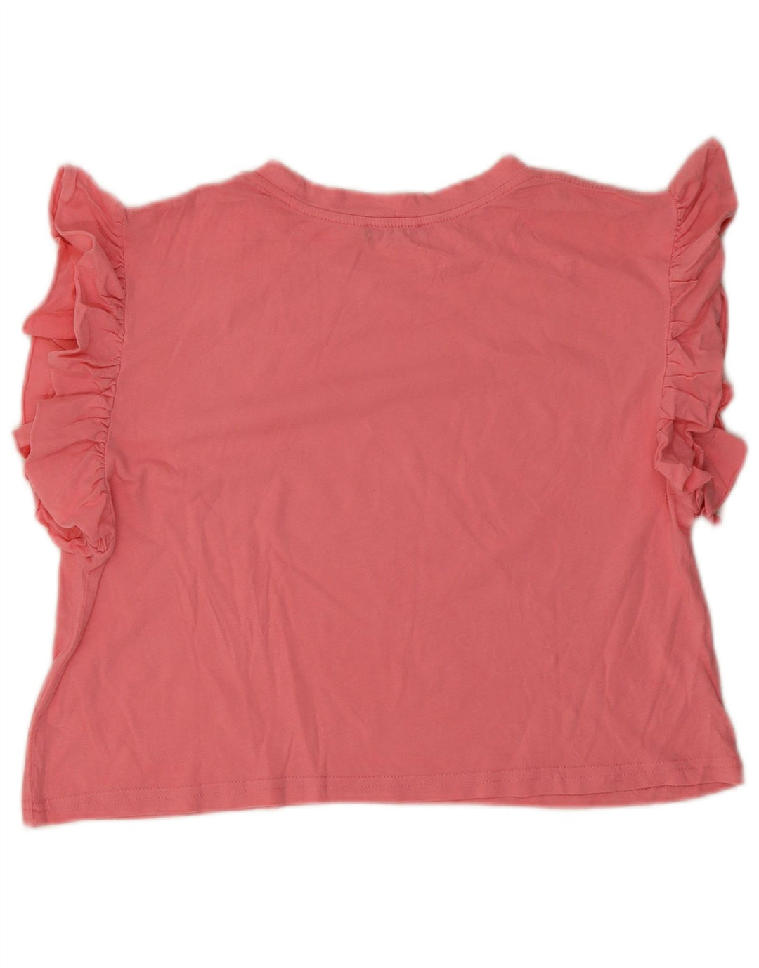 Zara Womens Crop Oversized T-Shirt Top UK 10 Small Pink