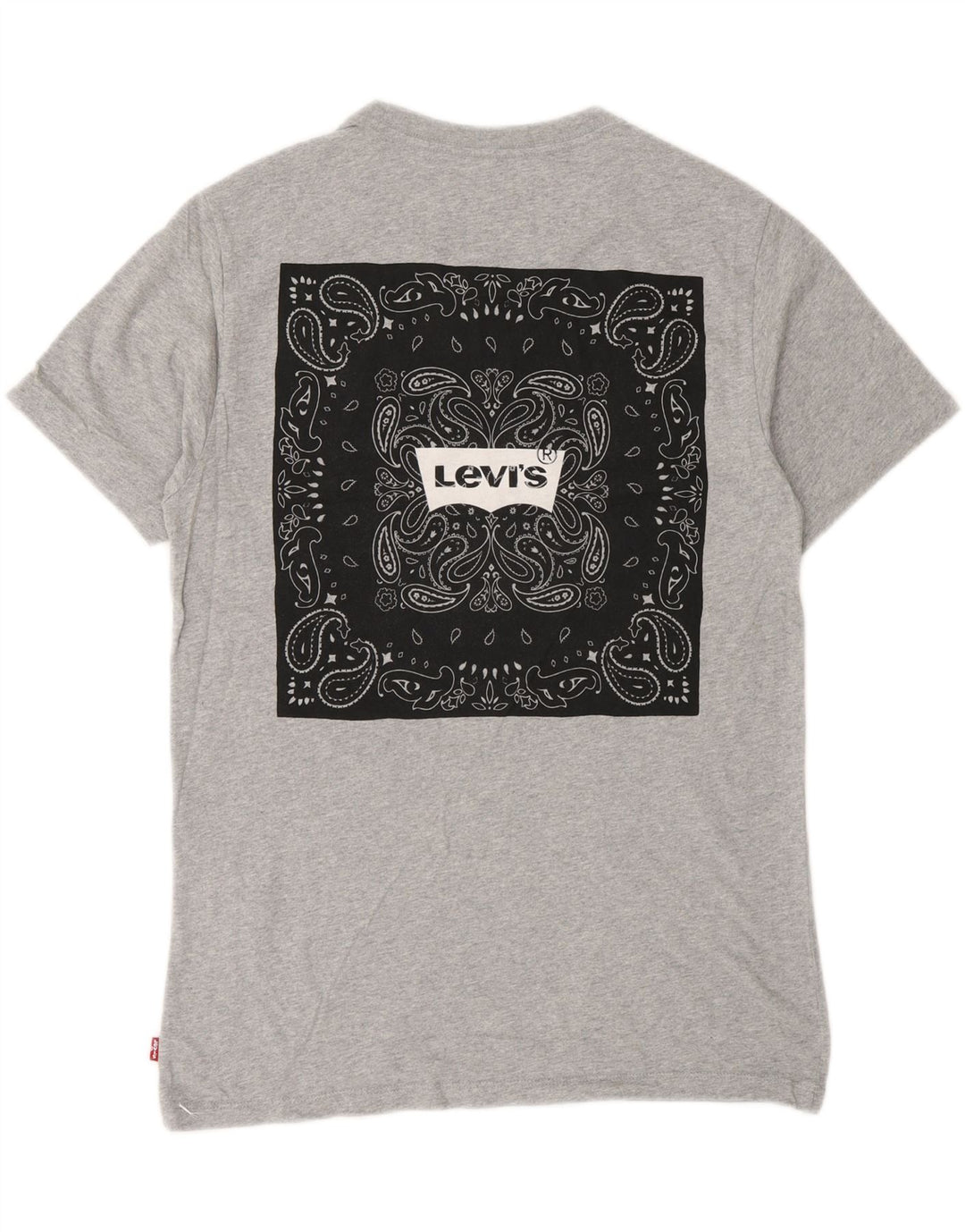 Levi's Mens Standard Graphic T-Shirt Top XS Grey Cotton