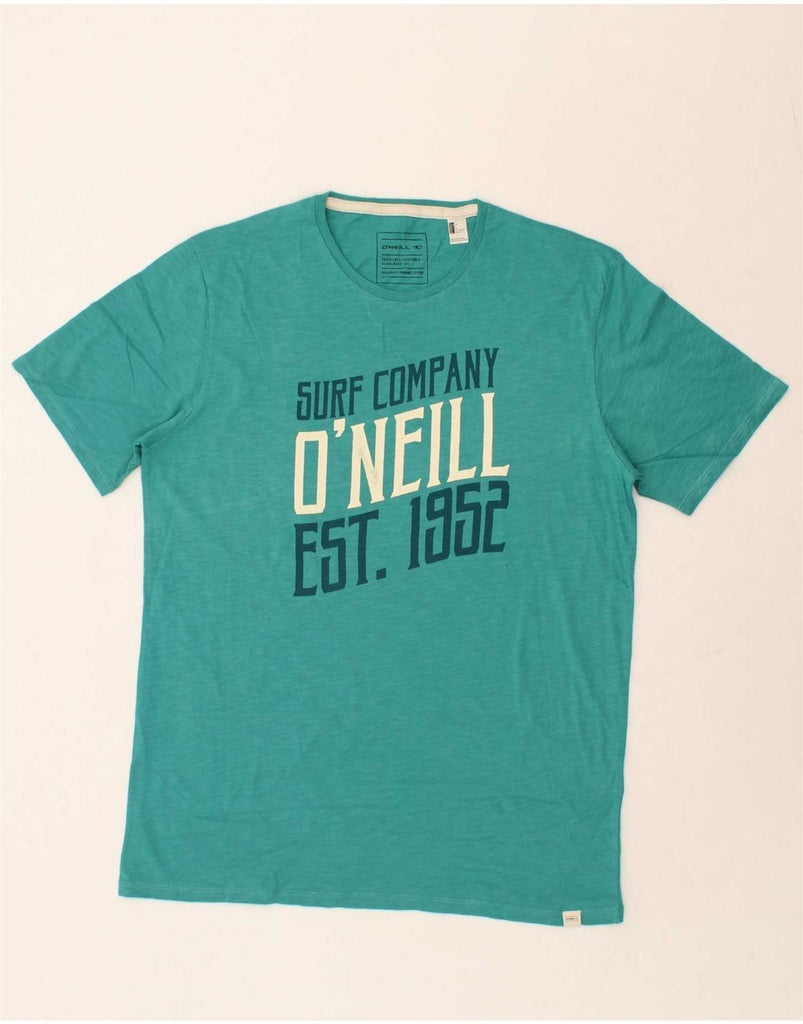 O'NEILL Mens Regular Fit Graphic T-Shirt Top Large Turquoise Cotton Vintage O'Neill and Second-Hand O'Neill from Messina Hembry 