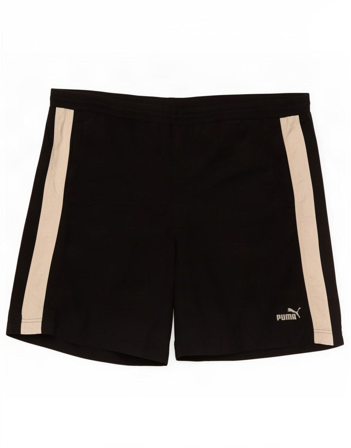Puma Mens Sport Shorts XL Black Colourblock Polyester
