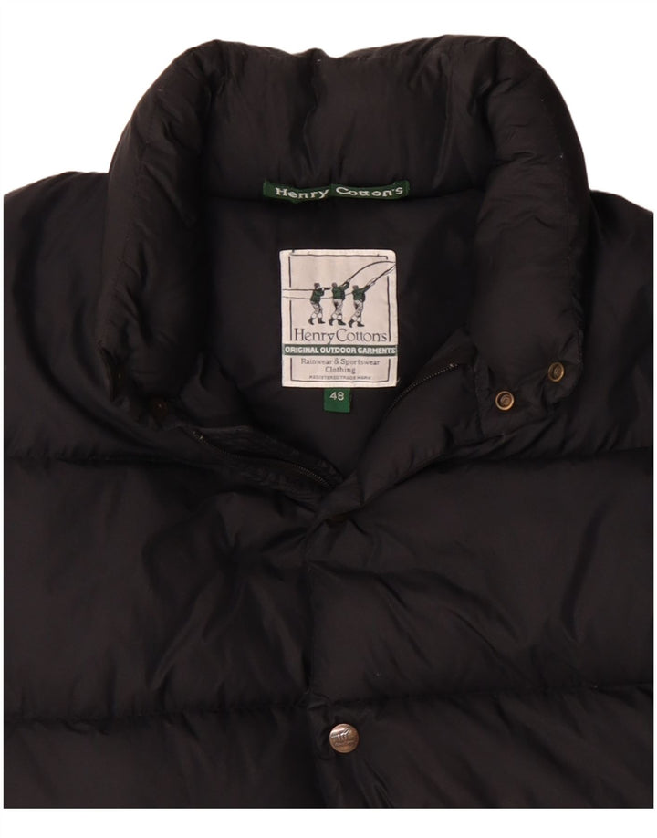 HENRY COTTONS Mens Loose Fit Padded Jacket IT 48 Medium Black
