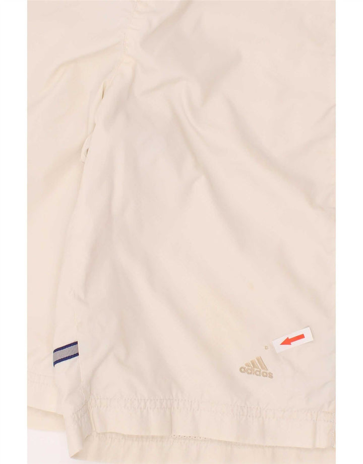 Adidas Boys Swimming Shorts 13-14 Years White Striped Polyester