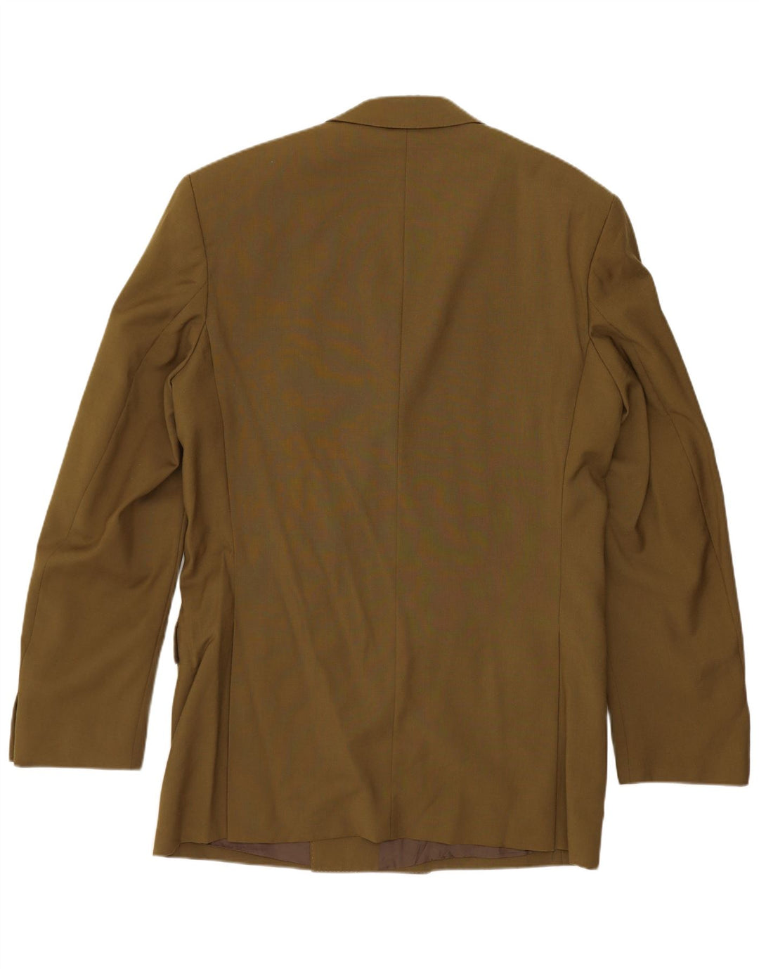 Vintage Mens Double Breasted Blazer Jacket UK 38 Medium Khaki New Wool