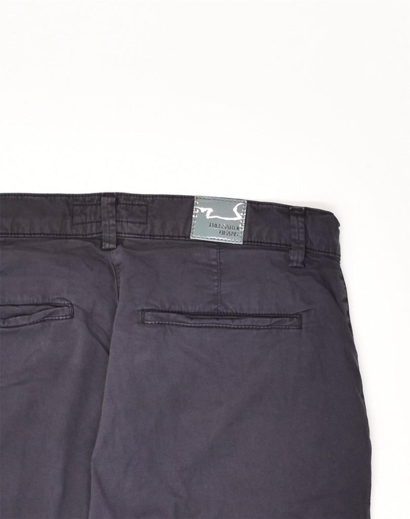 TRUSSARDI Mens Tapered Chino Trousers W30 L26 Navy Blue Cotton | Vintage Trussardi | Thrift | Second-Hand Trussardi | Used Clothing | Messina Hembry 