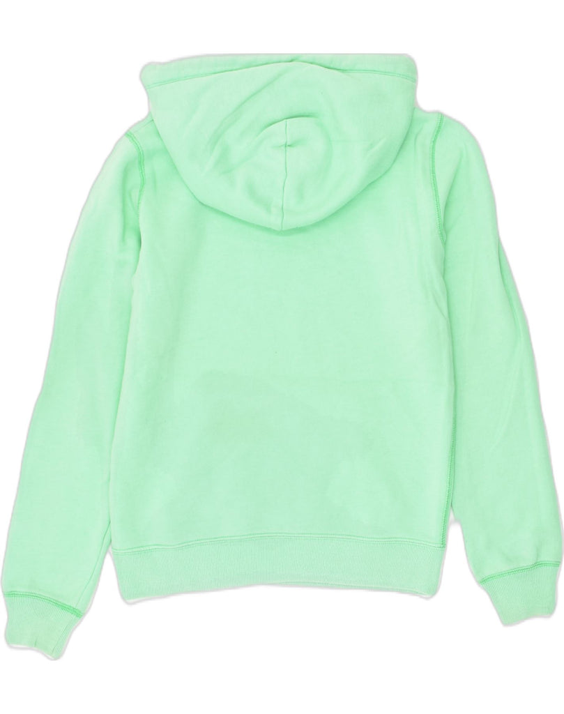 JACK WILLS Womens Graphic Hoodie Jumper UK 10 Small  Green Cotton | Vintage Jack Wills | Thrift | Second-Hand Jack Wills | Used Clothing | Messina Hembry 