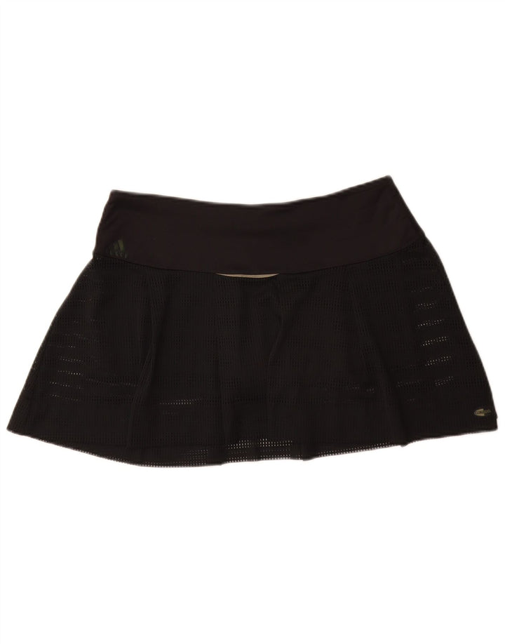 Adidas Womens Tennis Skirt UK 14 Medium Black Polyester