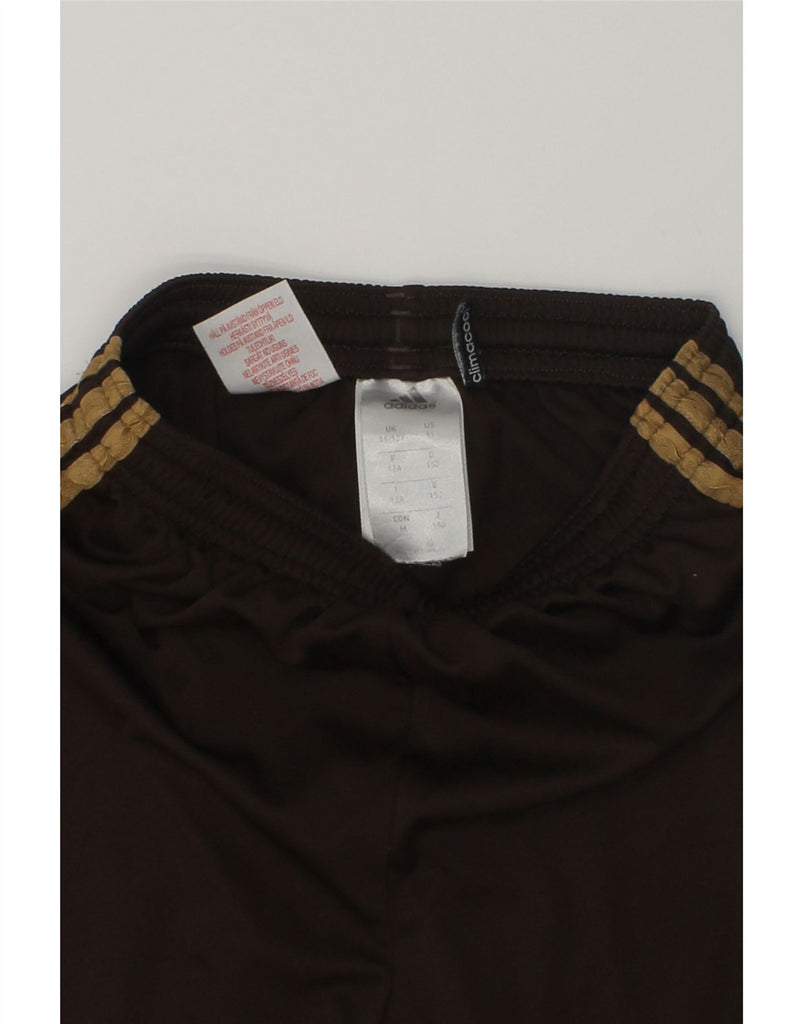 ADIDAS Boys Climacool Sport Shorts 11-12 Years Brown Polyester | Vintage Adidas | Thrift | Second-Hand Adidas | Used Clothing | Messina Hembry 