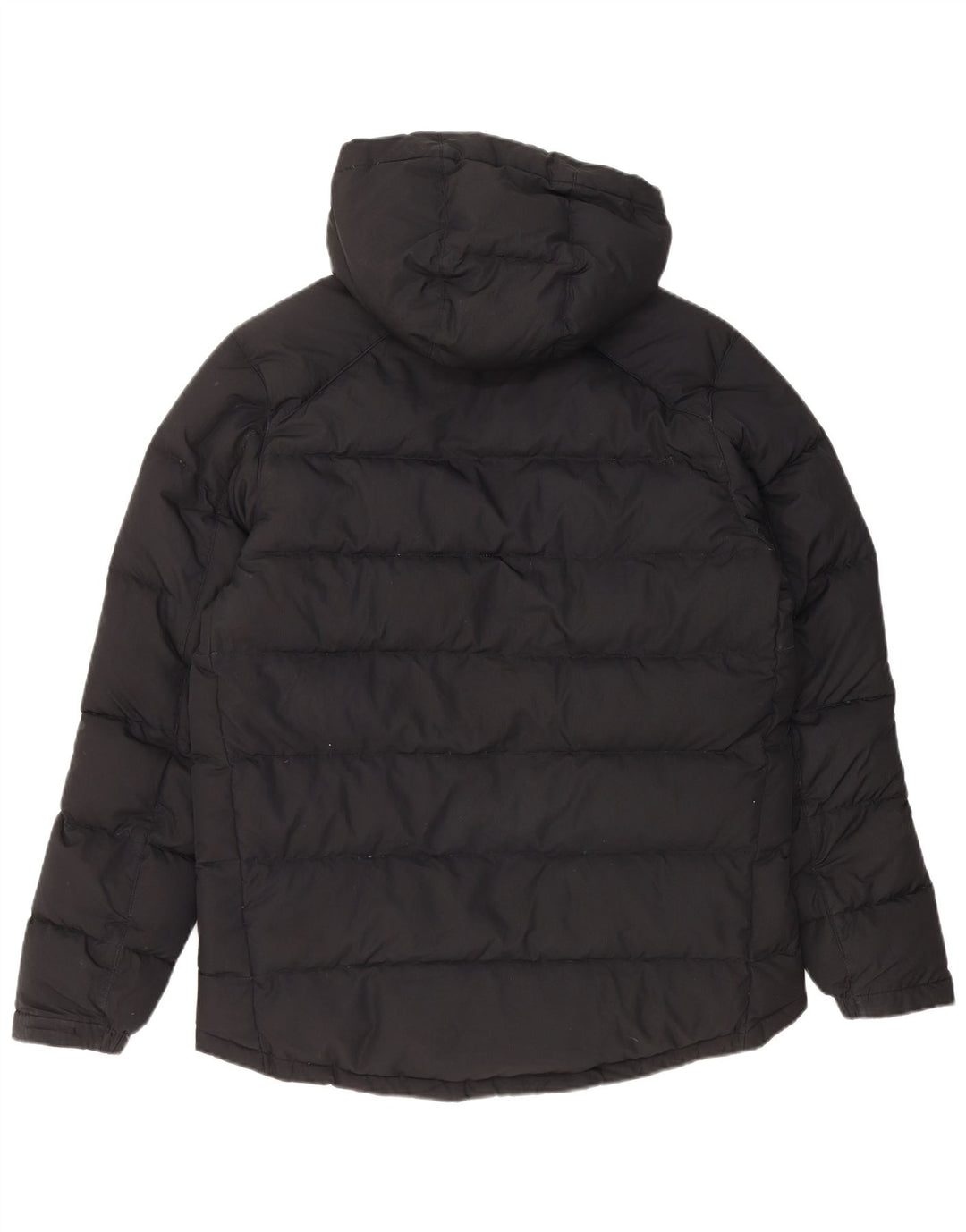 Nike Mens Hooded Padded Jacket UK 40 Large Black Polyester