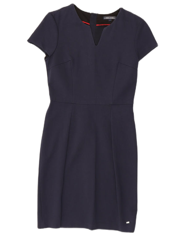 Tommy Hilfiger Womens Sheath Dress US 4 Small Navy Blue Viscose