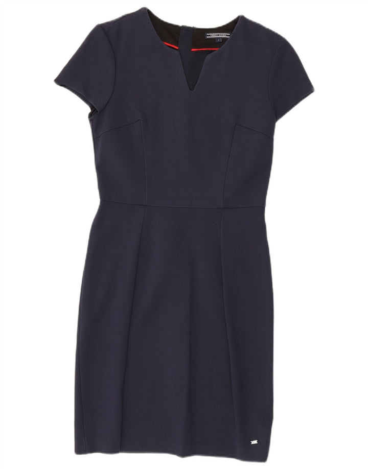 Tommy Hilfiger Womens Sheath Dress US 4 Small Navy Blue Viscose