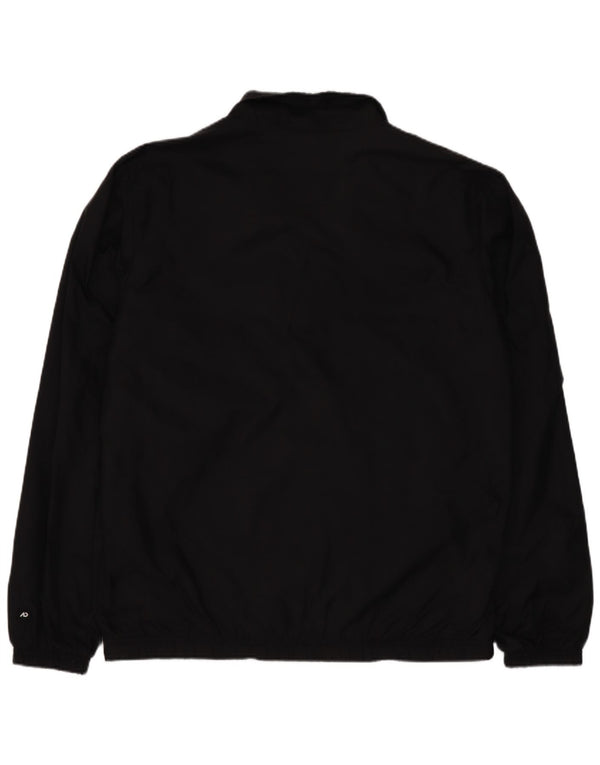 Nike Mens Tracksuit Top Jacket UK 38/40 Medium Black Colourblock Nylon