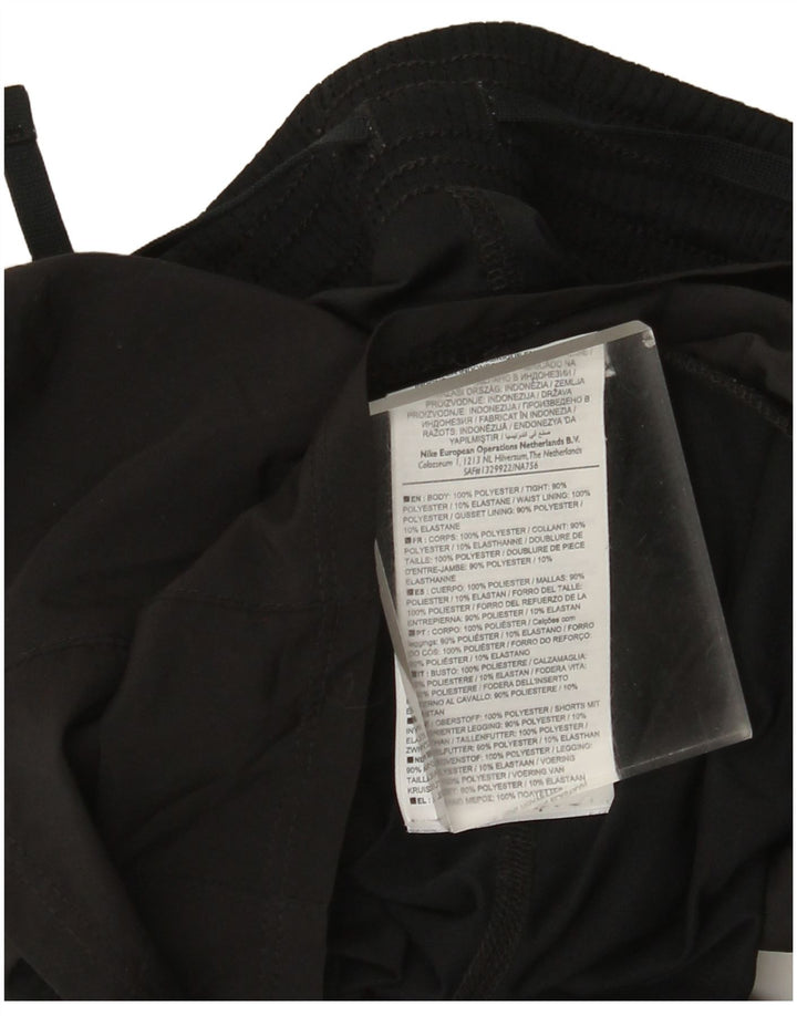 Nike Womens Dri Fit Sport Shorts UK 10 Small Black Polyester