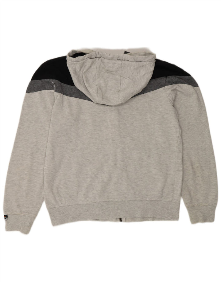 Ellesse Mens Zip Hoodie Sweater Large Grey Colourblock