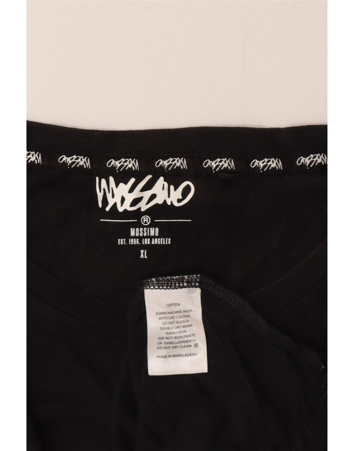 Mossimo Mens Graphic Vest Top XL Black Cotton