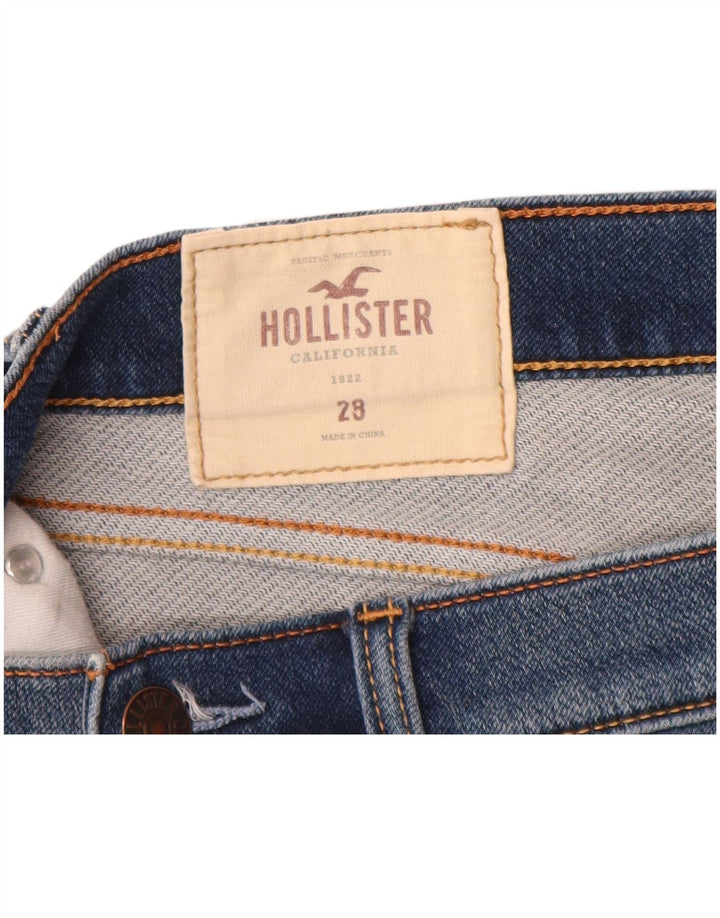 HOLLISTER Mens Denim Shorts W28 Medium Blue Cotton