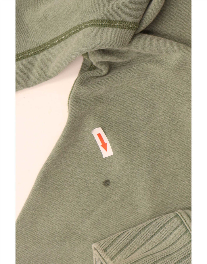 Diesel Mens Cardigan Sweater 2XL Green Cotton