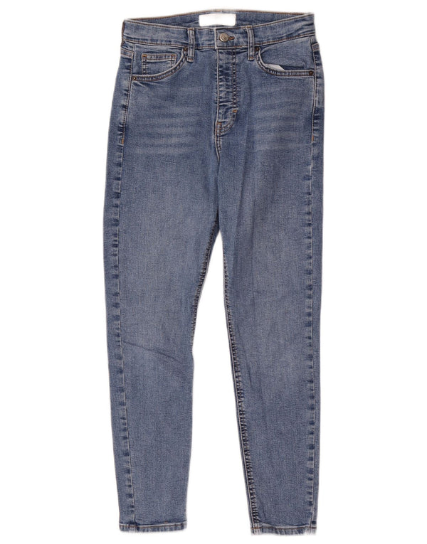 Topshop Womens Jamie Skinny Jeans W28 L26 Blue Cotton
