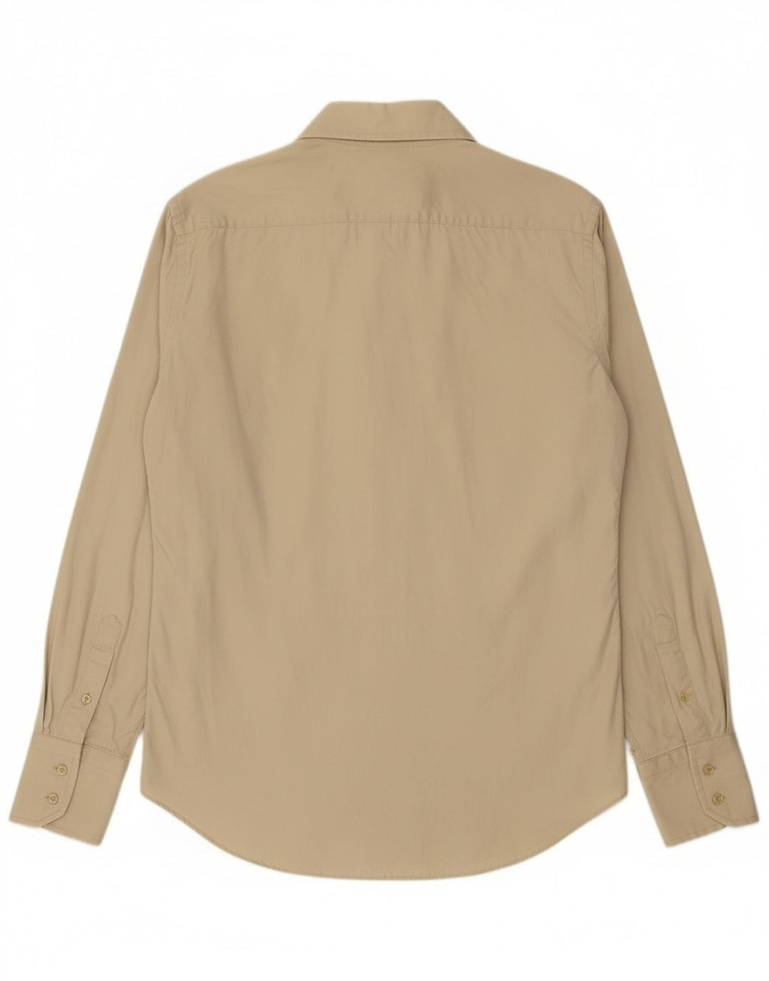 Zara Mens Shirt XL Beige Cotton