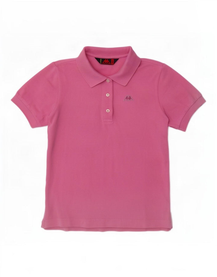 Kappa Womens Polo Shirt UK 10 Small Pink Cotton