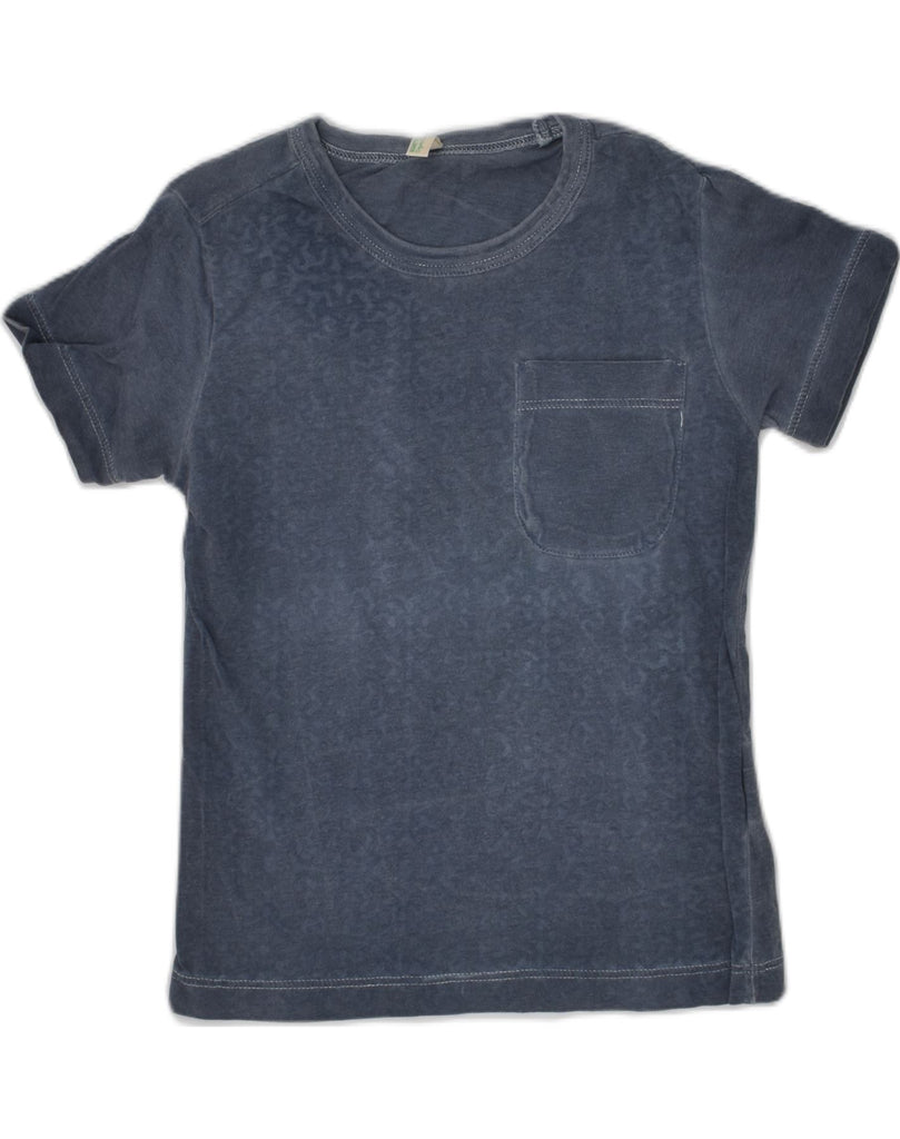 BENETTON Baby Boys T-Shirt Top 18-24 Months Navy Blue Cotton | Vintage Benetton | Thrift | Second-Hand Benetton | Used Clothing | Messina Hembry 