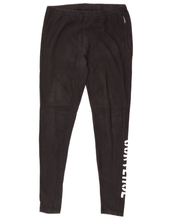 Converse Womens Graphic Leggings UK 12 Medium  Black