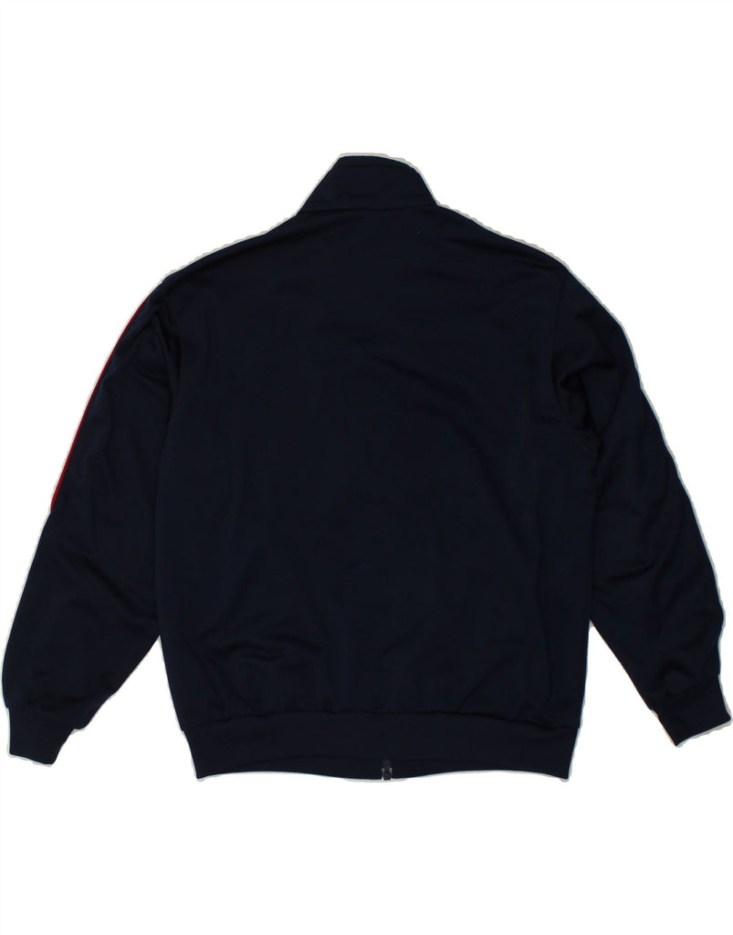 ADIDAS Boys Tracksuit Top Jacket 11-12 Years Navy Blue Colourblock Vintage Adidas and Second-Hand Adidas from Messina Hembry 