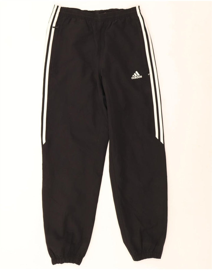 Adidas Boys Tracksuit Trousers Joggers 12-13 Years  Black Polyester