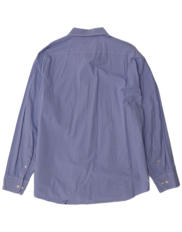 IZOD Mens Shirt XL Blue Check Cotton