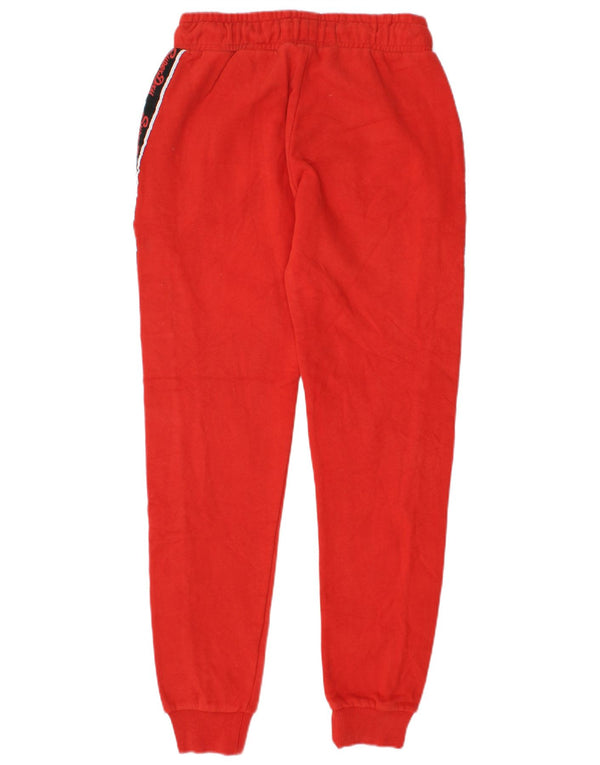 SUPERDRY Womens Graphic Tracksuit Trousers Joggers UK 6 XS Red Colourblock