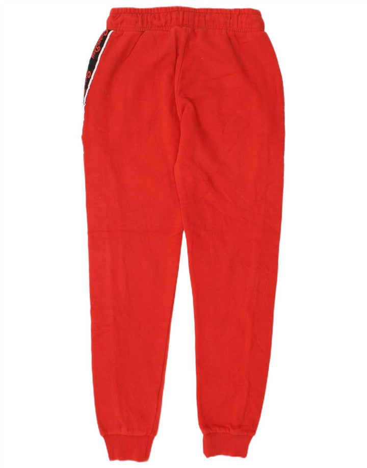 SUPERDRY Womens Graphic Tracksuit Trousers Joggers UK 6 XS Red Colourblock