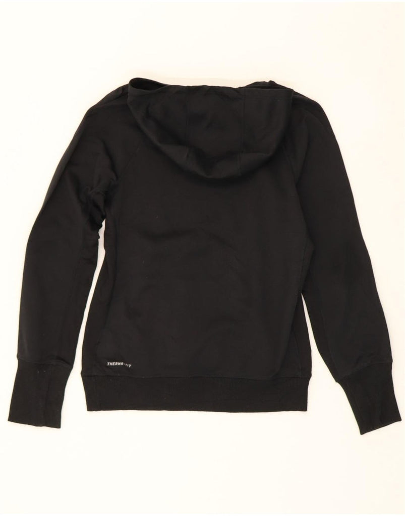 NIKE Womens Therma-Fit Oversized Hoodie Jumper UK 10 Small Black Polyester Vintage Nike and Second-Hand Nike from Messina Hembry 