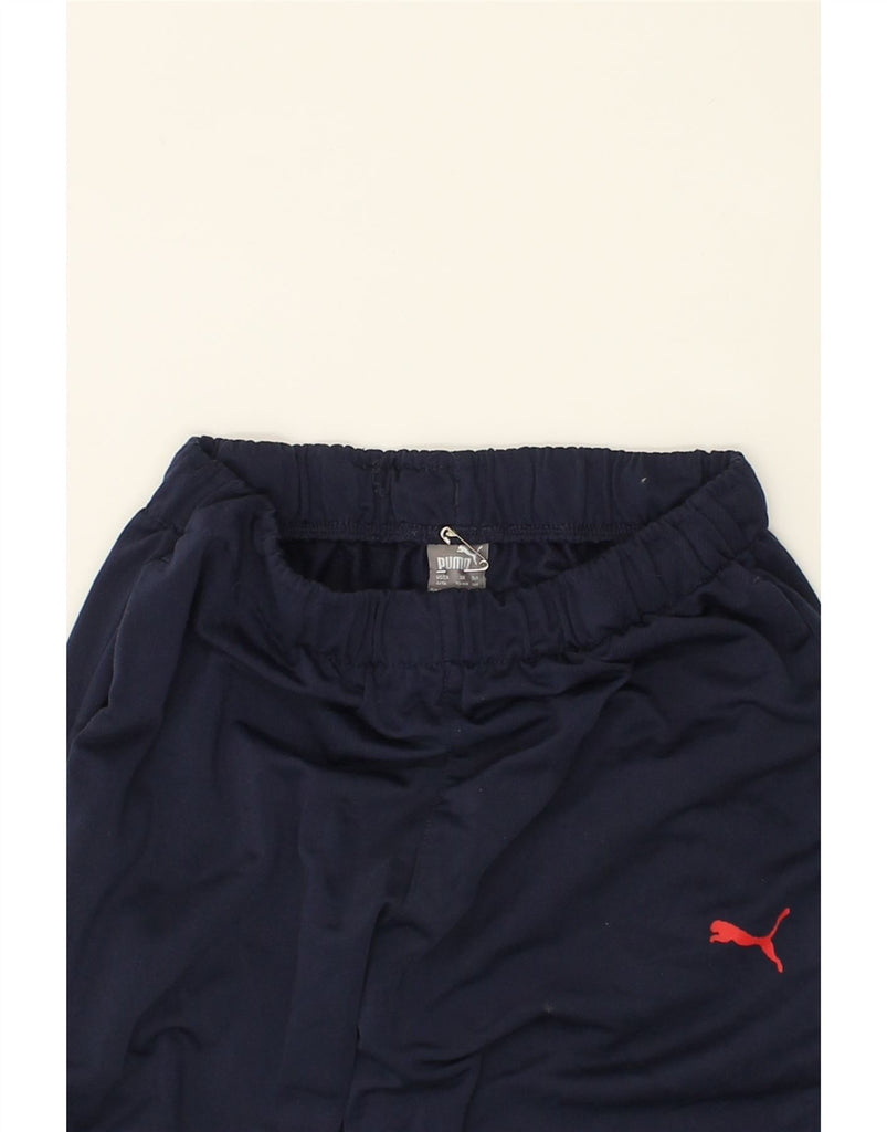 PUMA Boys Tracksuit Trousers 13-14 Years Navy Blue | Vintage Puma | Thrift | Second-Hand Puma | Used Clothing | Messina Hembry 