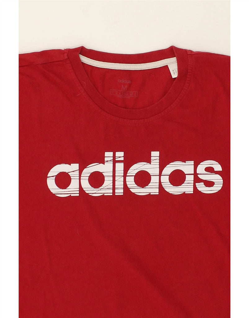 ADIDAS Mens Graphic T-Shirt Top Medium Red Cotton | Vintage Adidas | Thrift | Second-Hand Adidas | Used Clothing | Messina Hembry 