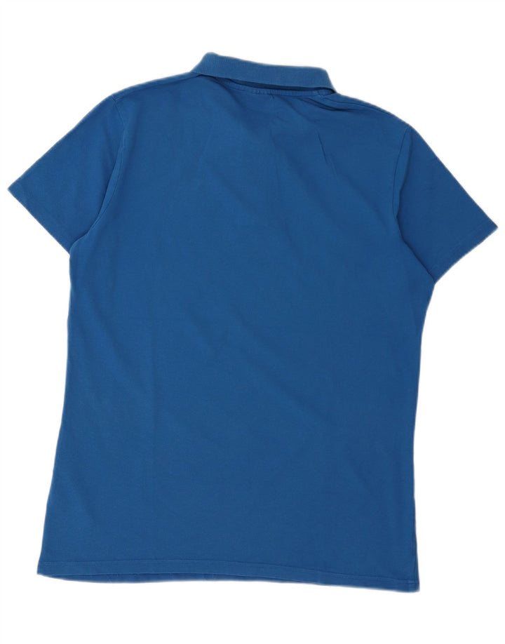 Diadora Mens Polo Shirt XL Blue Cotton