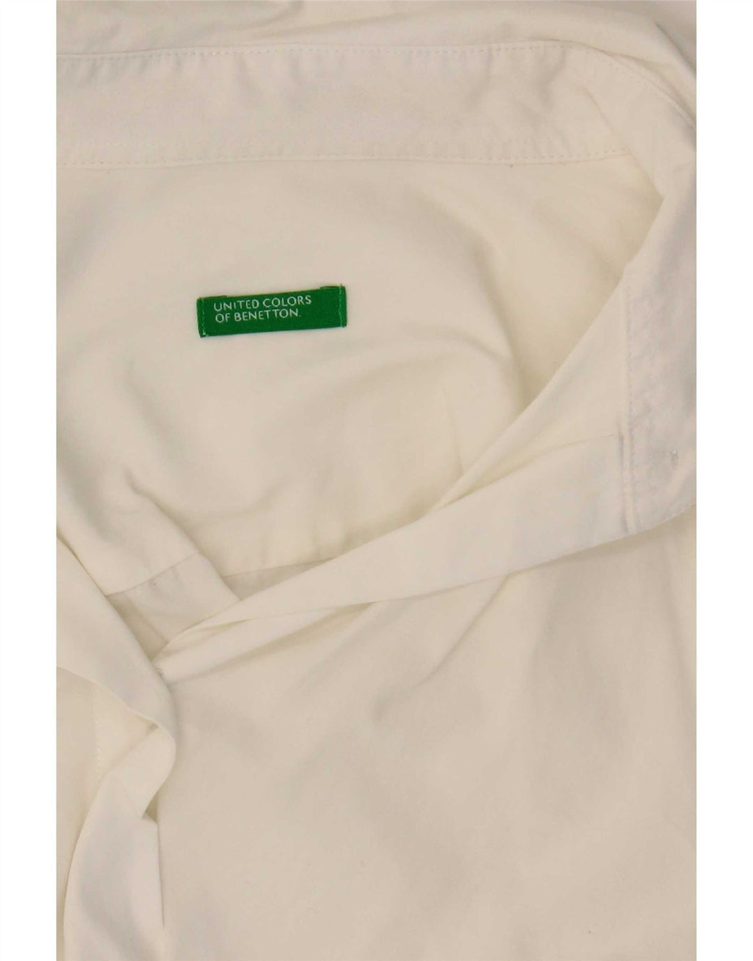Benetton Womens Shirt UK 12 Medium White