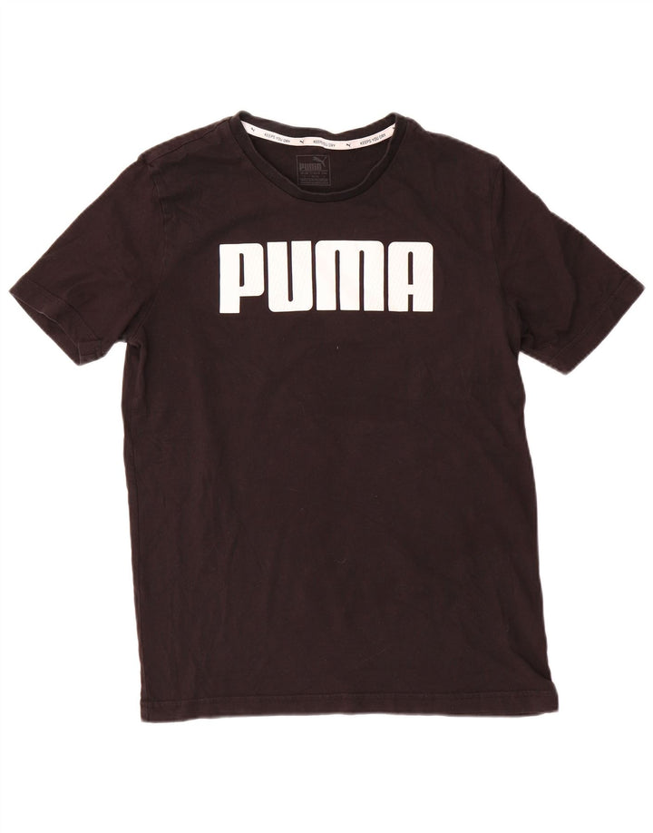 Puma Mens Graphic T-Shirt Top Small Black Cotton
