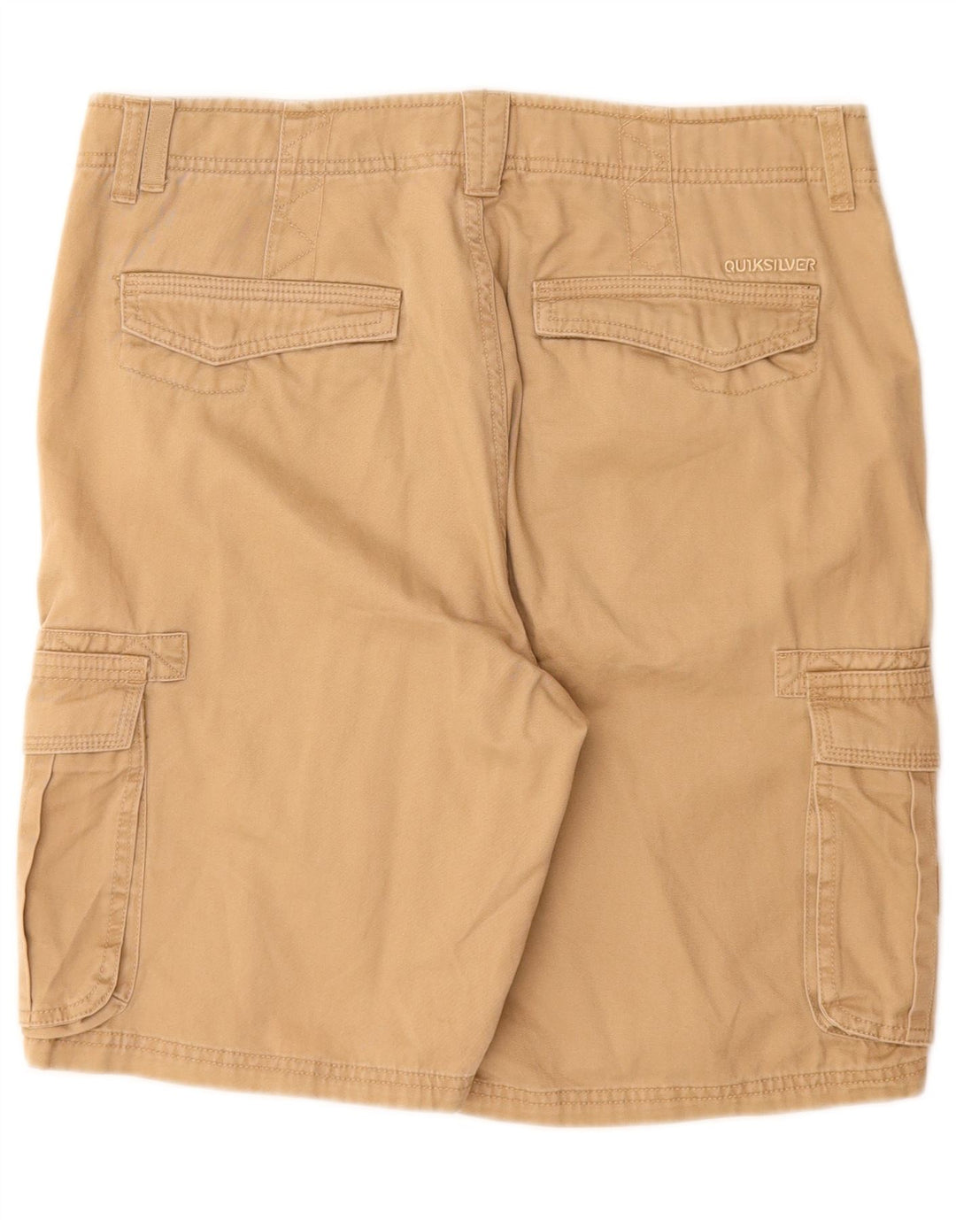 QUIKSILVER Mens Cargo Shorts W32 Medium  Beige Cotton