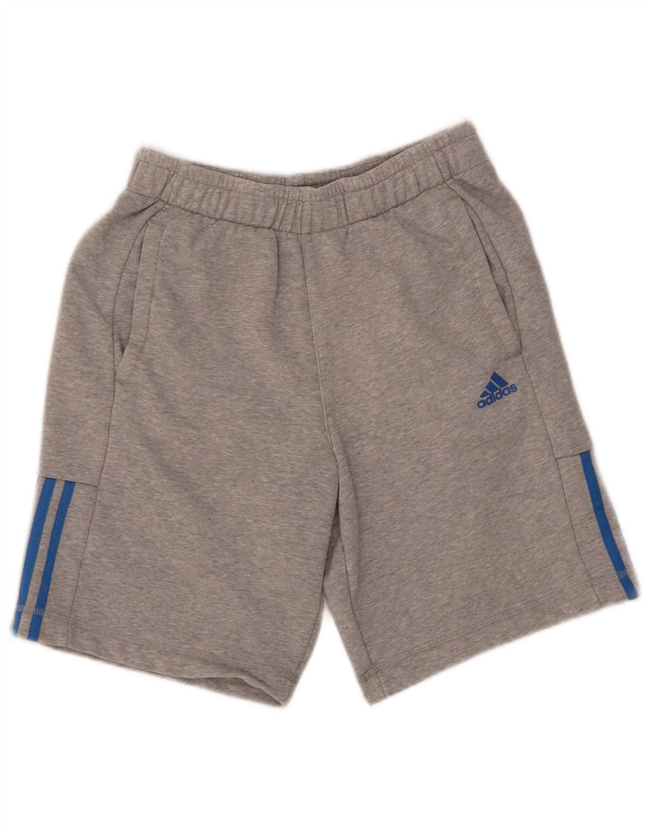 Adidas Mens Climalite Sport Shorts Small  Grey Cotton