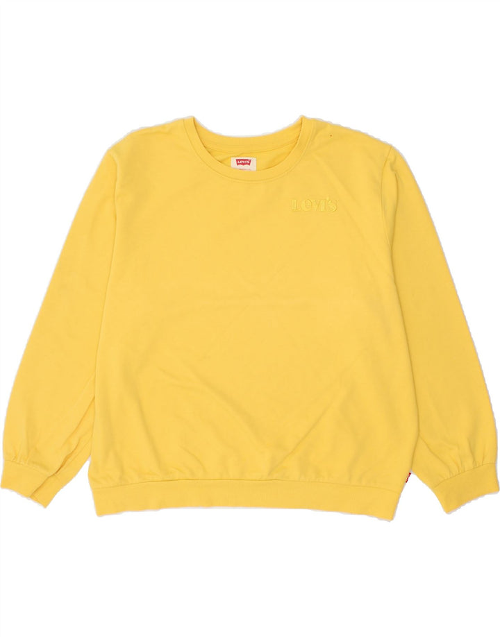 LEVI'S Boys Sweatshirt Jumper 15-16 Years Yellow Vintage Levi's and Second-Hand Levi's from Messina Hembry 