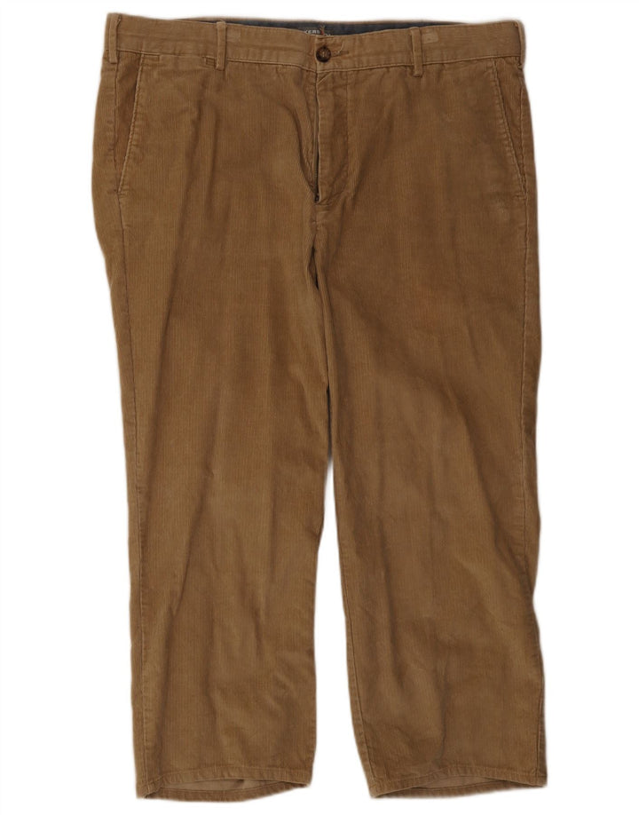 Dockers Mens Regular Corduroy Trousers W40 L26 Brown Cotton