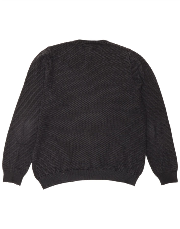 Marks & Spencer Mens Regular Fit Crew Neck Jumper Sweater Large Black