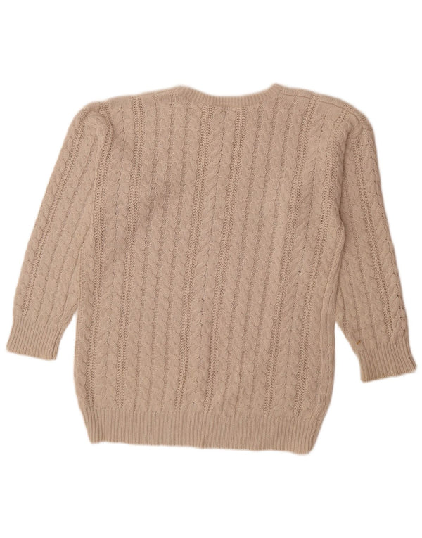 Yessica Womens Boat Neck Jumper Sweater EU 38 Medium Beige Linen