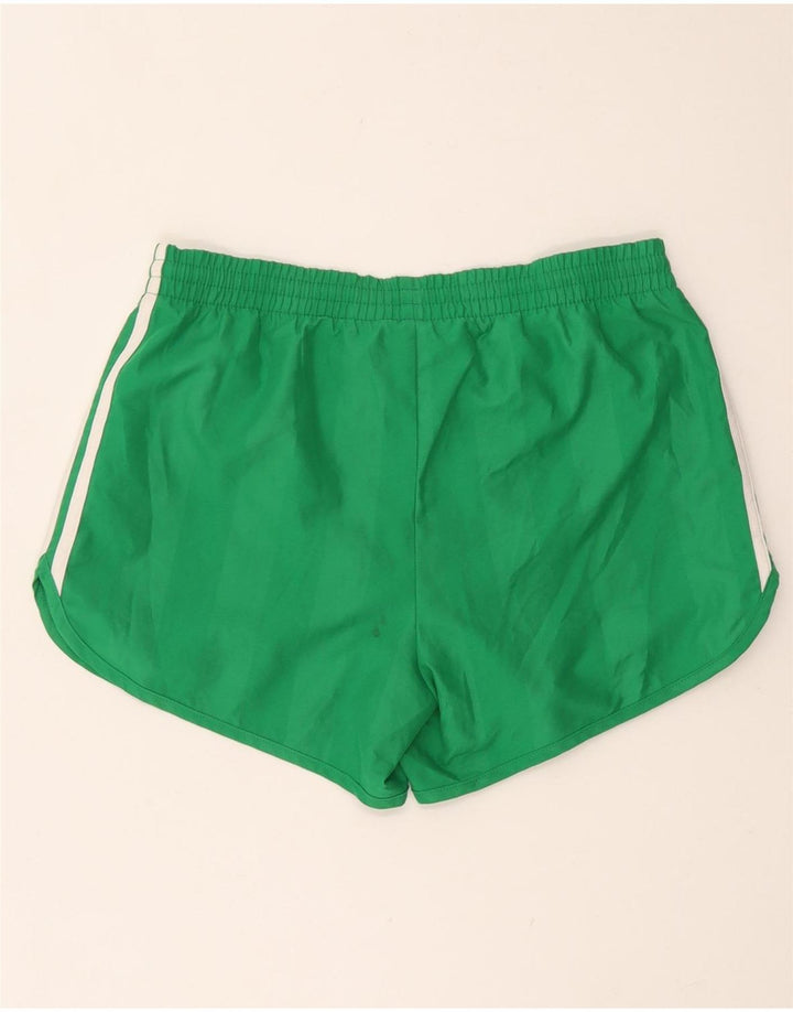 Adidas Womens Sport Shorts Small Green Polyester