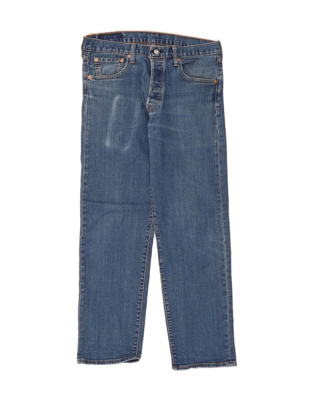 LEVI'S Mens 501 Straight Jeans W31 L27 Blue Cotton Vintage Levi's and Second-Hand Levi's from Messina Hembry 