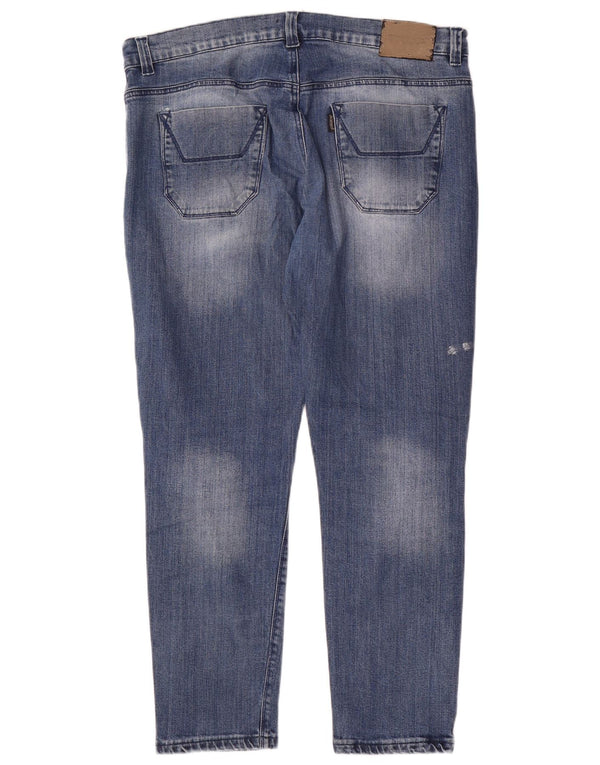 Jeckerson Mens Slim Jeans IT 52 XL W36 L29 Blue Cotton
