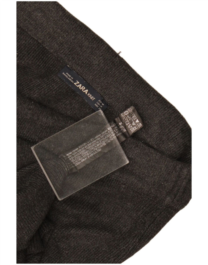 Zara Womens Knit Straight Skirt Medium W28 Grey Viscose
